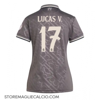 Real Madrid Lucas Vazquez #17 Maglia Gara Terza Repliche 2024-25 Donna Maniche Corte